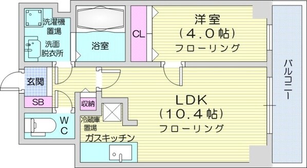 バスセンター前駅 徒歩3分 3階の物件間取画像